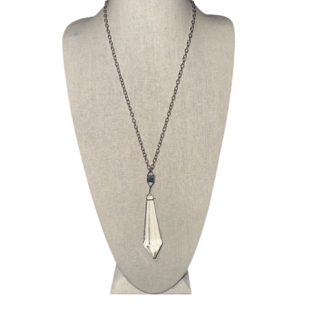 Prabal Gurung Chandelier Crystal Pendant Long Necklace Haute Couture Jewelry